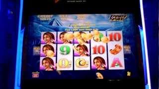 Aztec Dream line hit on slot machine at Borgata Casino