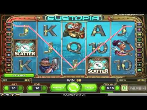 Free Subtopia slot machine by NetEnt gameplay ★ SlotsUp