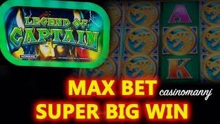 MAX BET! - Legend of Captain Slot - "SUPER BIG WIN" - Slot Machine Bonus