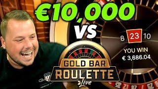 We Bet €10000 on GOLD BAR ROULETTE! This is how we ended up