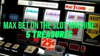 ⋆ Slots ⋆Wicked Winning Bonus on the Slot Machine 5 Treasures