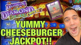⋆ Slots ⋆ High Limit Cheeseburger Slot Machine JACKPOT HANDPAY!! | Can Can de Paris & Jackpot Party 