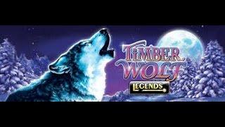 Timberwolf Legends - MAX BET Bonus and Line Hit - Big Wins