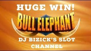 ~ ** HUGE WIN ** ~ Bull Elephant Slot Machine! ~ NICE WIN! • DJ BIZICK'S SLOT CHANNEL