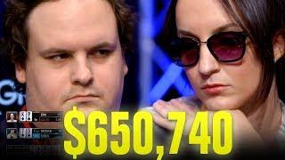 She BLUFFS ALL-IN With $650,740 At Stake! - Very Cool Poker Hand