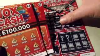 Monopoly Millionaire and 10x Cash Scratchcards.....with Moaning Pig