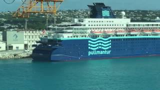 Pullmantur Zenith Cruise Ship docked in the Caribbean