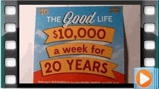 "The Good Life" Illinois $10 Instant Lottery Ticket