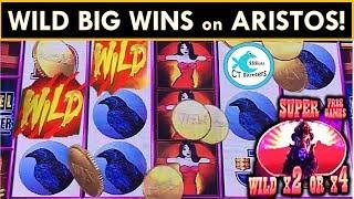 WILDS FOR THE BIG WINS ON BUFFALO DELUXE SLOT MACHINE, WICKED WINNINGS 2