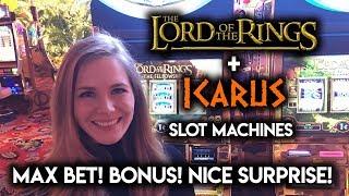Lord of The Rings Slot Machine! Max Bet Free Spins!!! Icarus Max Bet Surprise!