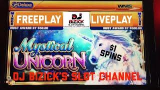 •Mystical Unicorn Slot Machine• •WMS• •FreePlay• •15 SPINS @ $1 EACH...•