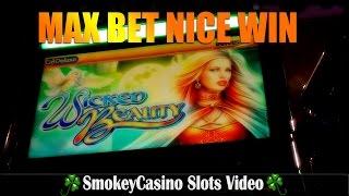 Wicked Beauty Slot Machine Max Bet Nice Win ~ (WMS)