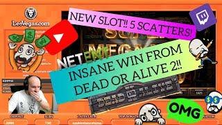 NEW SLOT!! 5 SCATTERS! INSANE WIN FROM DEAD OR ALIVE 2!!