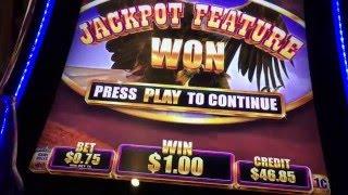 Buffalo Grand **Bonuses and Live Play** Slot Machines - Caesars, Las Vegas