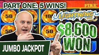 ⋆ Slots ⋆ Part 1: $8,600 from 5 Lightning Link WINS ⋆ Slots ⋆ JACKPOTS GALORE at Cosmo Las Vegas!
