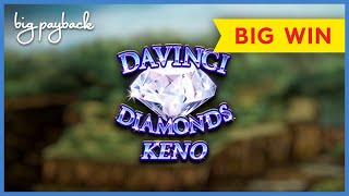 SHORT & SWEET! Davinci Diamonds Keno - BIG WIN BONUS!