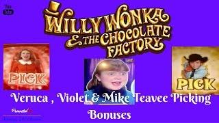WMS - Willy Wonka and The Chocolate Factory : 3 Picking Bonuses