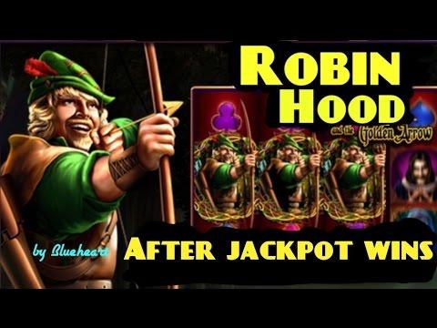 ROBIN HOOD and the Golden Arrow slot machine AFTER JACKPOT WINS!