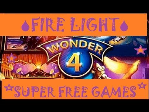 *BIG WIN* Wonder 4 Fire Light | Super Free Games | Slot Machine Bonus