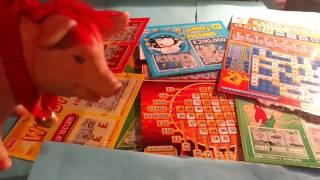 New Scratchcards...and..HOT MONEY..CASH WORD..9x LUCKY...with Piggy