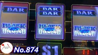High Limit - Black Diamond Slot Machine Jackpot Hand Pay @ San Manuel Casino 赤富士スロット米国カジノ ブラックダイヤモンド
