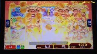 CHILI CHILI FIRE Slot Machine Bet $3.50, DOUBLE LION $1 Slot Machine Max Bet $9, San Manuel Casino