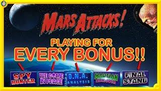 Online Slot Challenge: Can I get EVERY BONUS on Mars Attacks?!!