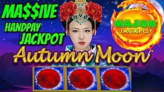 HIGH LIMIT Dragon Link Autumn Moon MASSIVE HANDPAY MAJOR JACKPOT $50 Bonus Round Slot EPIC COMEBACK