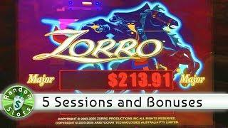 Zorro slot machine, 5 Bonuses