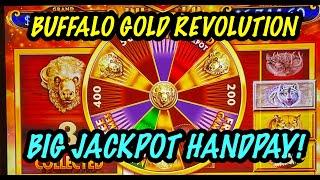 BIG HANDPAY: High Limit Buffalo Gold Revolution + El Baril De Fiesta Big Wins!!
