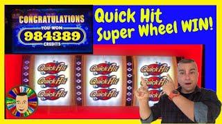 •Win After Win Quick Hit Super Wheel Slot Machine•
