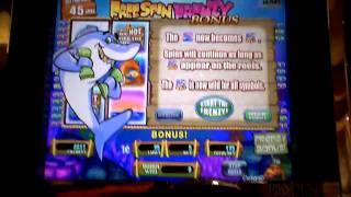 Free Spin Frenzy slot machine bonus win at Parx Casino in PA