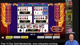 WIN AN AMAZON GIFT CARD! Video Poker 100-Hand Challenge - March 2, 2022