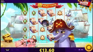 Piggy Pirates Slot - Wild Lines Big Win!