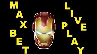 NEW Iron Man Slot LIVE PLAY - MAX BET with Features!