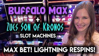 Zeus Son of Kronos! Max Bet Lightning Re-Spin Features!