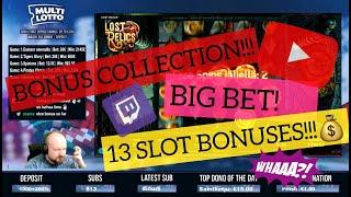 Big Bet!! Monday Night Bonus Collection Including 13 Slot Bonuses!!