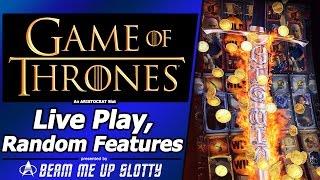 Game of Thrones slot - Live Play and Random Features in New Aristocrat Arc-Double game