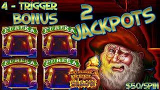 Lock It Link Cats, Hats & More Bats & Eureka (2) HANDPAY JACKPOTS ⋆ Slots ⋆HIGH LIMIT $50 BONUS Slot Machine