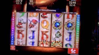Masked Warrior slot machine bonus win