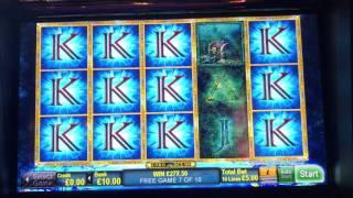 Big win bonus on Lord of the ocean at £5 a spin max bet