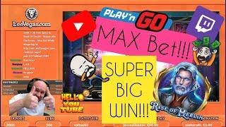 MAX BET!! SUPER BIG WIN FROM RISE OF MERLIN!!