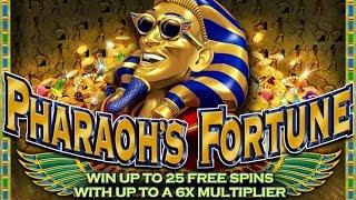 Massive 4x Multiplier Win Slot Bonus - 200 Subscriber - Pharaoh's Fortune slot at Dusk Till Dawn