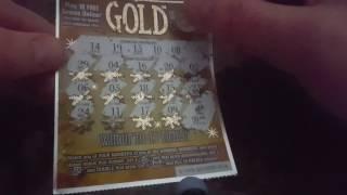 NEW GAME!! HUGE SCRATCH OFF WINNER!! MICHIGAN LOTTERY "HOLIDAY GOLD" $5 SCRATCH OFF TICKET