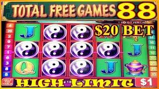 • 88 FREE SPINS • CHINA SHORES $20 BET HIGH LIMIT SLOT MACHINE •