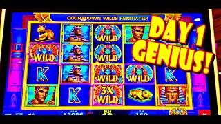 FIRST DAY AT SOUTHPOINT CASINO!!  *  GENIUS BONUS SKILLS -- Las Vegas Slot Machine Win