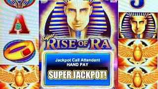 MASSIVE SUPER JACKPOT WIN! ★ Slots ★ SUPER RISE OF RA SLOT MACHINE ★ Slots ★ HIGH LIMIT BONUS!