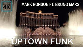 Fountains of Bellagio Water Show Las Vegas 4K | Uptown Funk