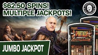 Before The Tripod ★ Slots ★ $62.50 Spins on Spartacus Slays Multiple Jackpots