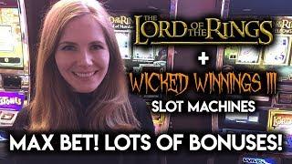 MAX BET! Lord of the Rings Land of Mordor! Loads of BONUSES!!!